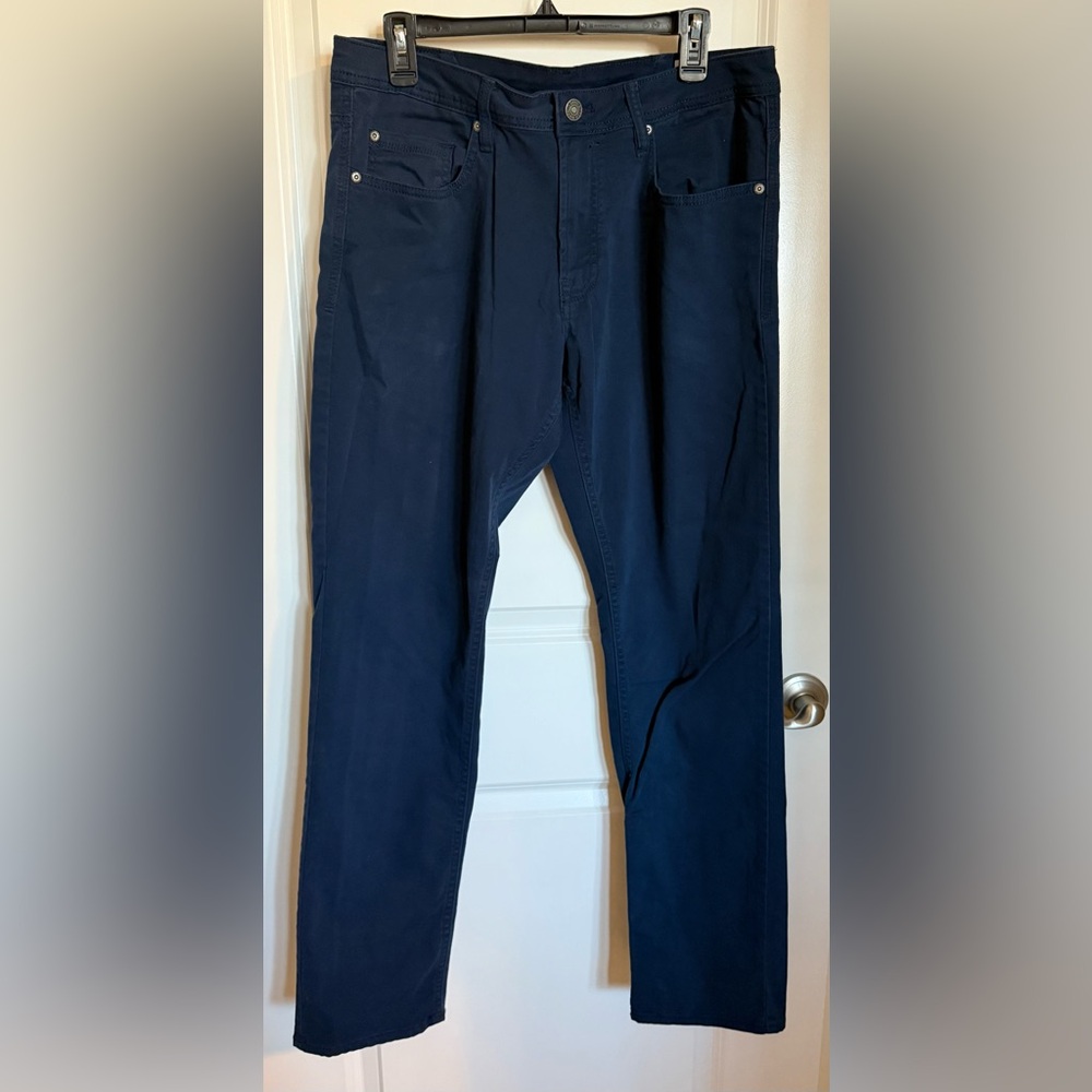 Men’s Buffalo David Bitton Dark Blue Archer Slim Stretch 5-Pocket Pants 34X32